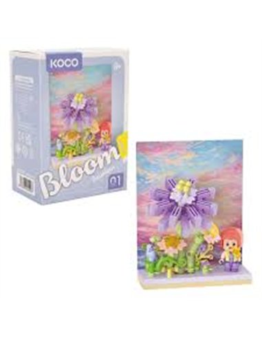 KOCO mini set de construction scène fleurs n°1