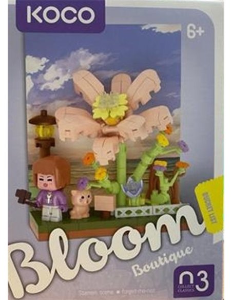 KOCO mini set de construction scène fleurs n°3
