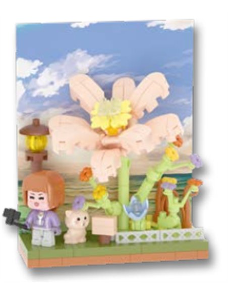 KOCO mini set de construction scène fleurs n°3