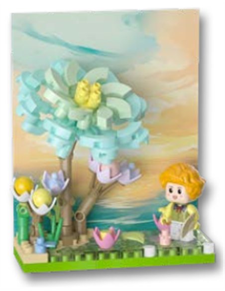 KOCO mini set de construction scène fleurs n°4