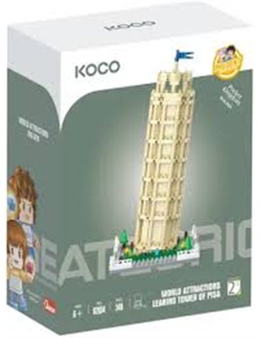 KOCO set de construction tour de pise - 548pcs