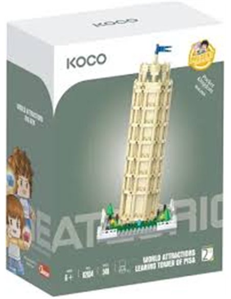 KOCO set de construction tour de pise - 548pcs