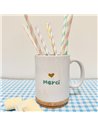 Mug Pop avec son couvercle en liège "Merci" - Marcel & Lily