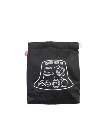 Chapeau de Pluie Pliable Black - SOS Sanpei - LEGAMI