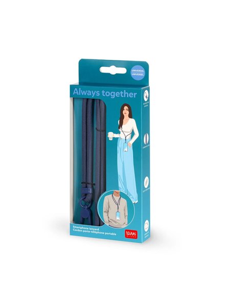 Cordon Porte-Téléphone Portable Blueberry - Always Together - LEGAMI