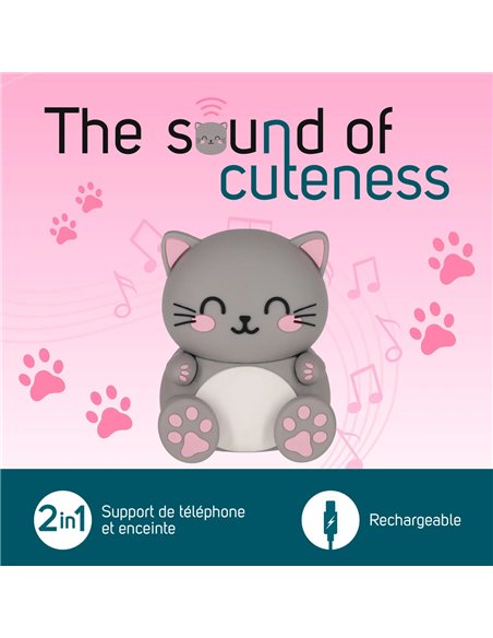 Enceinte sans fil avec support The Sound of Cuteness kitty - LEGAMI