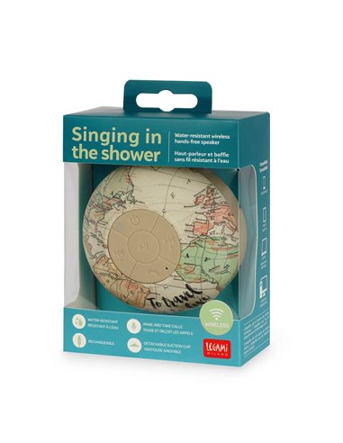 Haut-Parleur et Enceinte Bluetooth® Résistant à l’Eau Travel - Singing In The Shower - LEGAMI