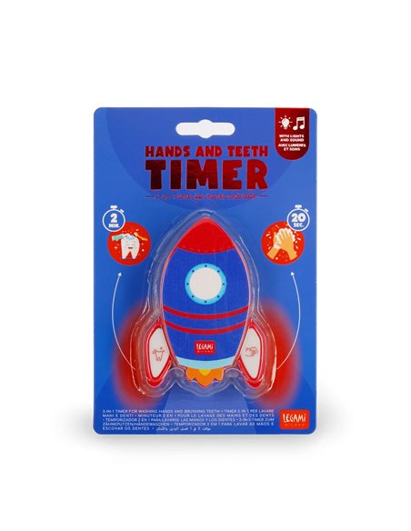 Minuteur 2 en 1 pour le Lavage des Mains et des Dents - Space - Hands and Teeth Timer - LEGAMI