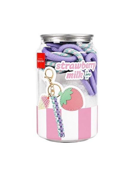 Kit juicy DIY canette créative strawberry milk - La petite épicerie