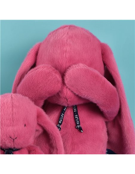 Lapin Méloé 56cm - Rose bubble gum - Mailou