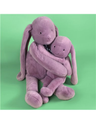 Lapin Méloé 37cm - parme guimauve - Mailou
