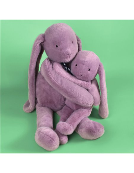Lapin Méloé 37cm - parme guimauve - Mailou