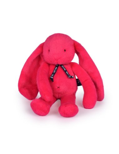 Lapin Méloé 37cm - fuchsia peps - Mailou