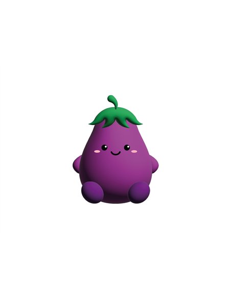 Antistress FRESH MARKET - ELLIE l'aaubergine - itotal