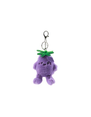 Porte clés plush FRESH MARKET - ELLIE l'aubergine - itotal
