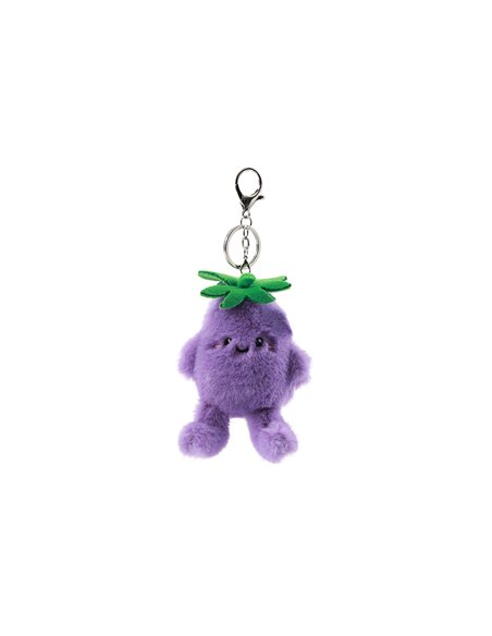 Porte clés plush FRESH MARKET - ELLIE l'aubergine - itotal