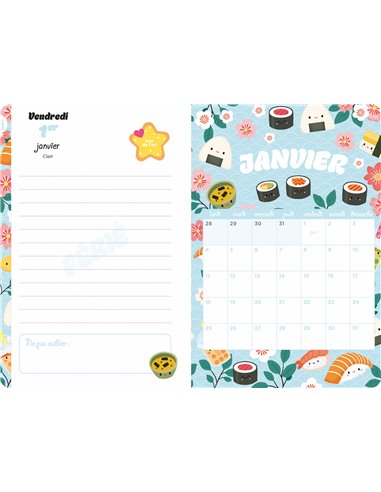 MON AGENDA KAWAII 2026-2027 - Auzou