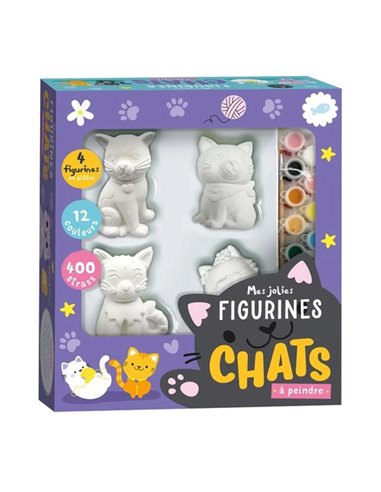 Mes jolies figurines chats à peindre - 123 soleil