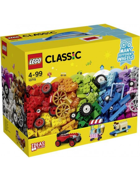Boite briques et roues lego