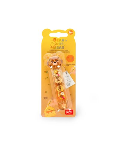 CORRECTEUR ET ROLLER DE COLLE - TEDDY BEAR - Legami