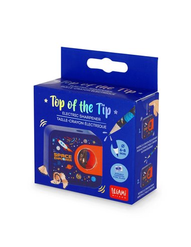 TOP OF THE TIP - TAILLE-CRAYON ÉLECTRIQUE - SPACE - Legami