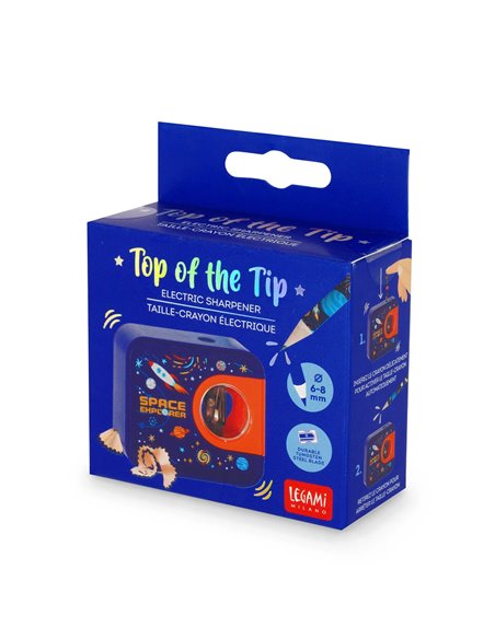 TOP OF THE TIP - TAILLE-CRAYON ÉLECTRIQUE - SPACE - Legami