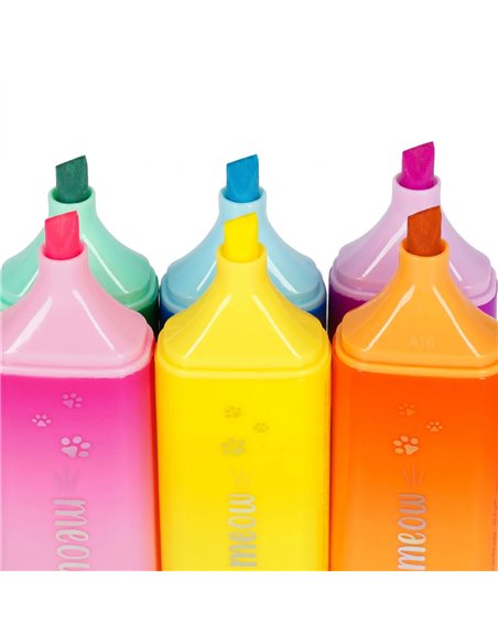 MEOW HIGHLIGHTERS - SURLIGNEUR - KITTY bleu - Legami