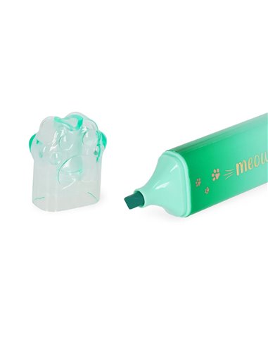 MEOW HIGHLIGHTERS - SURLIGNEUR - KITTY vert - Legami
