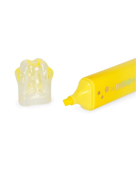 MEOW HIGHLIGHTERS - SURLIGNEUR - KITTY jaune - Legami