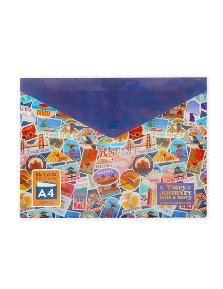 FOLD & ORDER - PETIT PORTE DOCUMENTS travel - legami