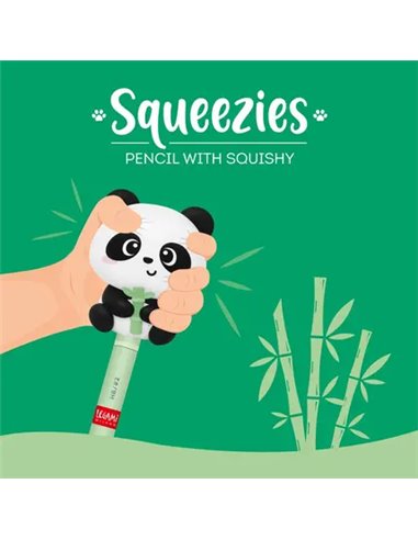 SQUEEZIES - CRAYON AVEC ANTISTRESS - PANDA - Legami