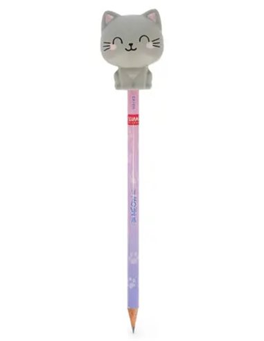 SQUEEZIES - CRAYON AVEC ANTISTRESS - Kitty - Legami