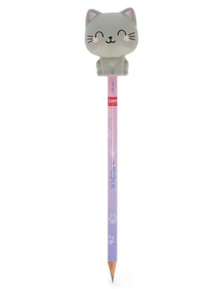 SQUEEZIES - CRAYON AVEC ANTISTRESS - Kitty - Legami