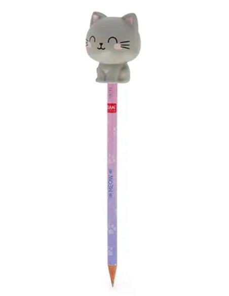 SQUEEZIES - CRAYON AVEC ANTISTRESS - Kitty - Legami