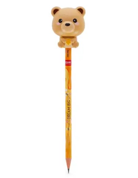 SQUEEZIES - CRAYON AVEC ANTISTRESS - TEDDY BEAR - Legami