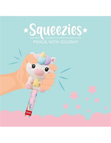 SQUEEZIES - CRAYON AVEC ANTISTRESS - UNICORN - Legami