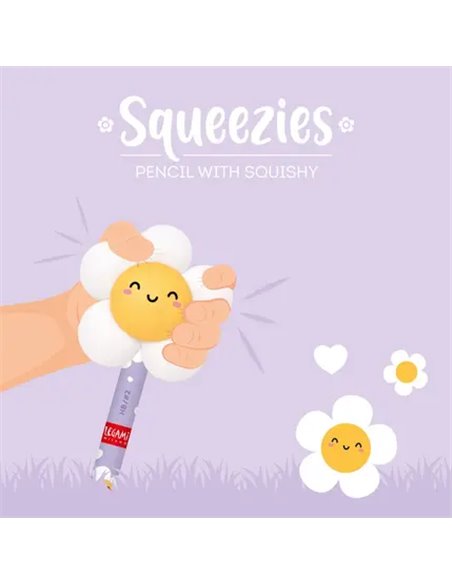 SQUEEZIES - CRAYON AVEC ANTISTRESS DAISY - Legami