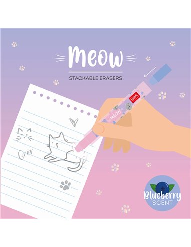 MEOW - GOMMES EMPILABLES - KITTY - Legami