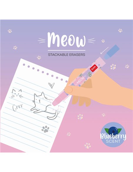 MEOW - GOMMES EMPILABLES - KITTY - Legami