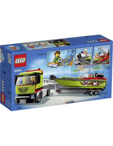Lego city bateau de course