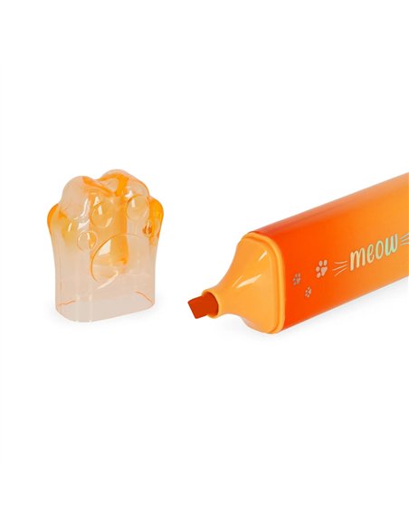MEOW HIGHLIGHTERS - SURLIGNEUR - KITTY orange - Legami