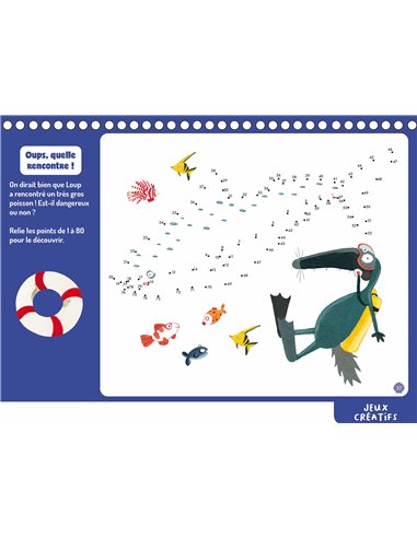 MES JEUX EFFAÇABLES LOUP - À TRAVERS LES OCÉANS ! - Auzou