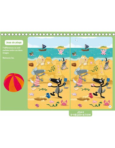 MES JEUX EFFAÇABLES LOUP - À TRAVERS LES OCÉANS ! - Auzou
