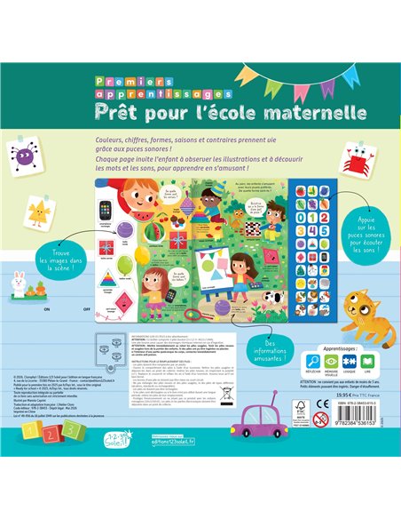 Prêt pour l'ecole maternelle 30 sons - 123 soleil