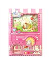 Chibi world - carnet gashsapo rose lapin - sycomore