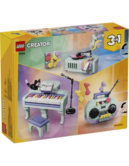 LEGO 31392 Décoration musicale : piano et chat