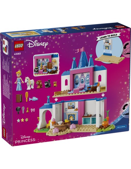 LEGO disney 43283 Château de Cendrillon et ses amis animaux 