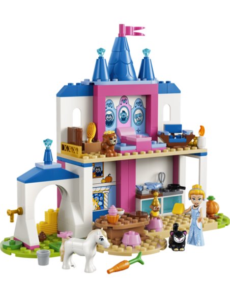 LEGO disney 43283 Château de Cendrillon et ses amis animaux 