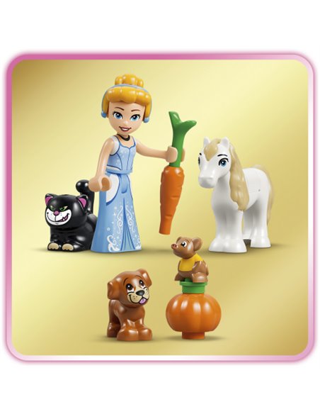LEGO disney 43283 Château de Cendrillon et ses amis animaux 