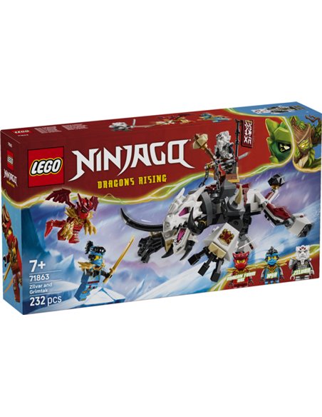 LEGO ninjago 71863 Zilvar et Grimtak la bête draconique